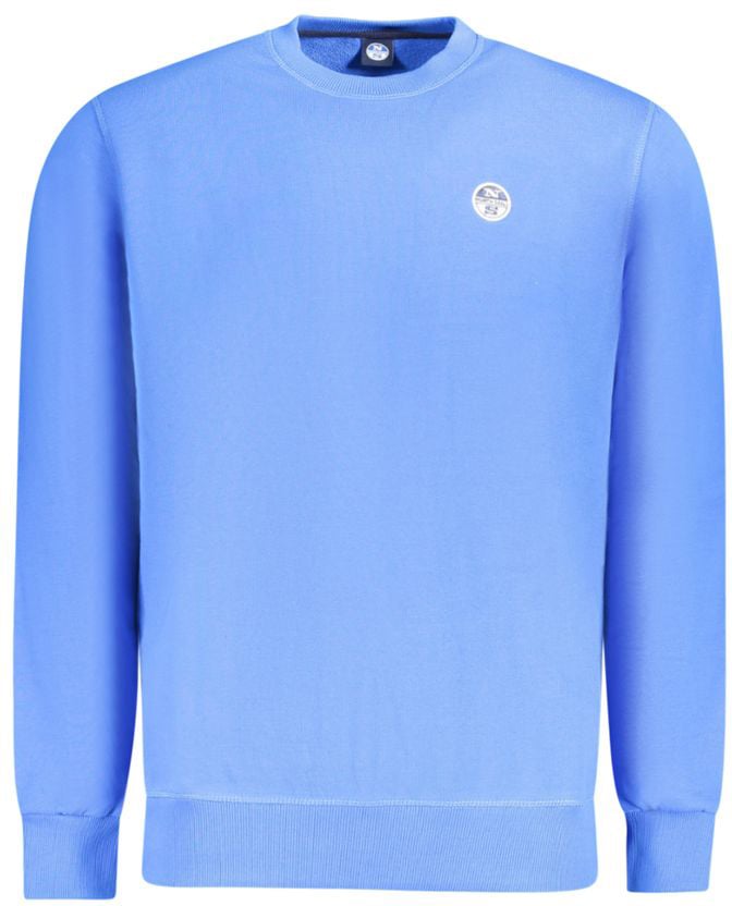 North Sails Blue Cotton Men's Sweatshirt Blauw
