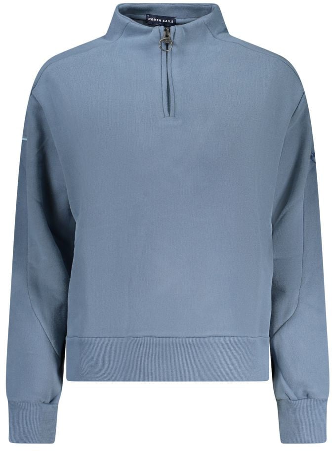 North Sails North Sails Blue Cotton Women's Sweatshirt Blauw