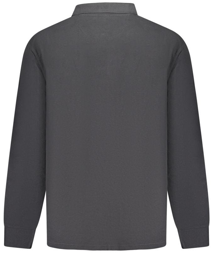 North Sails Black Cotton Men Polo Shirt Zwart