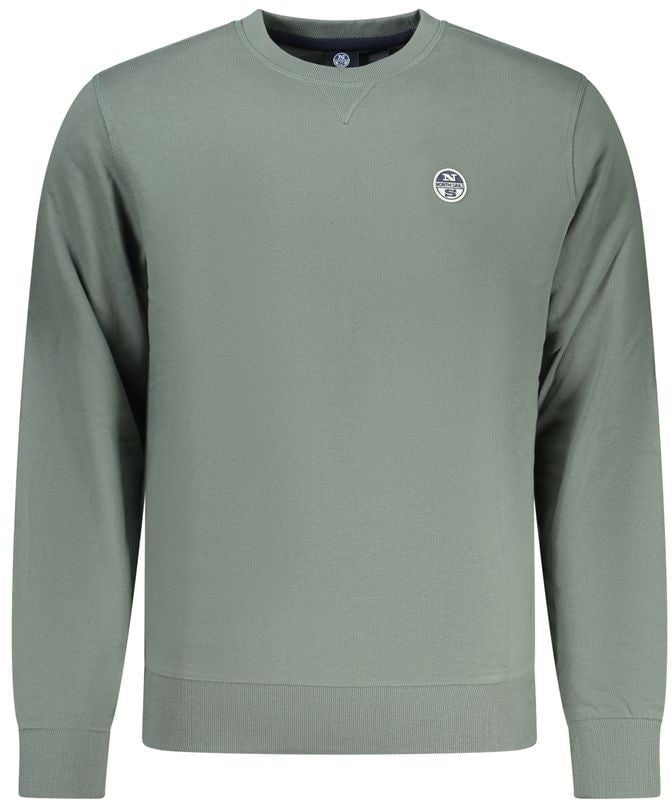 North Sails Verde Cotton Men Sweatshirt Groen