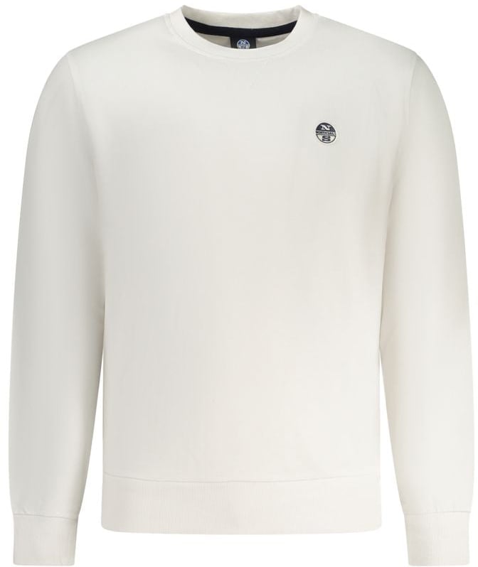 North Sails North Sails White Cotton Mens Sweatshirt Wit