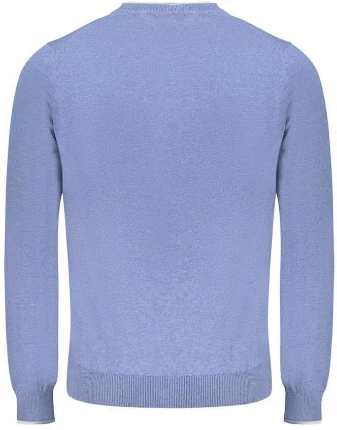 North Sails Blue Cotton Men's Sweater Blauw