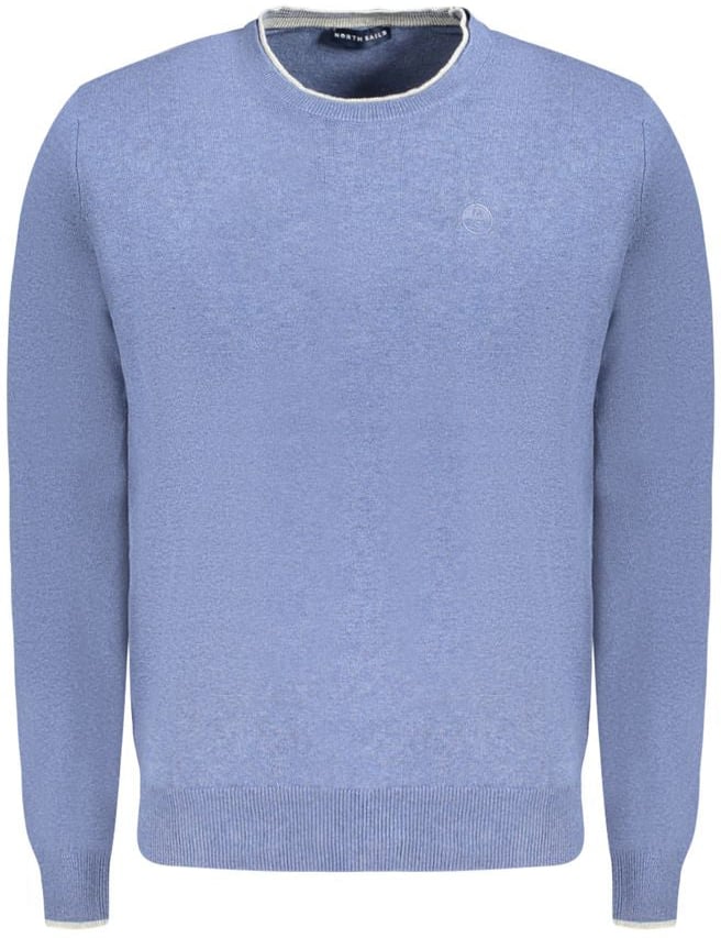 North Sails Blue Cotton Men's Sweater Blauw