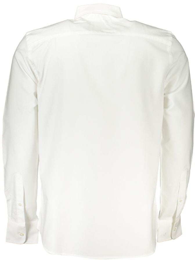North Sails White Cotton Men Shirt Wit