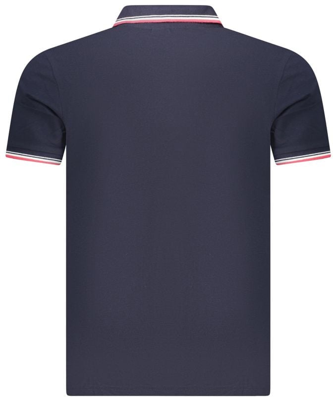 North Sails Blue Cotton Men Polo Shirt Blauw