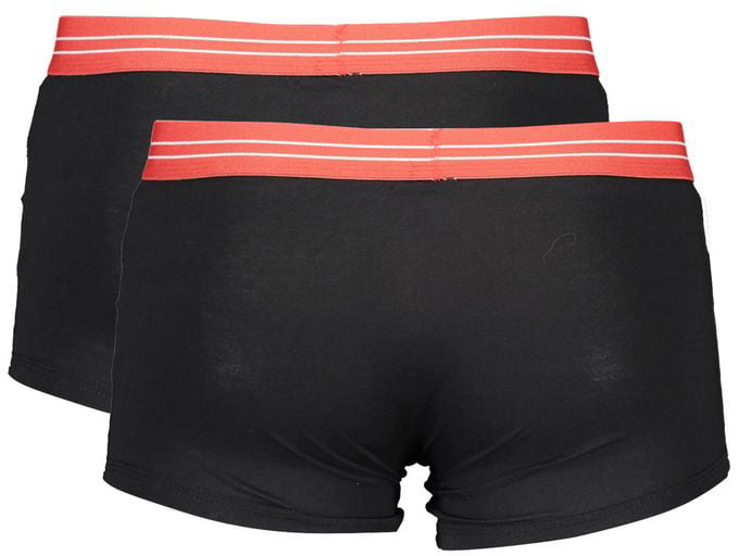North Sails Black Cotton Men Boxer Shorts Zwart