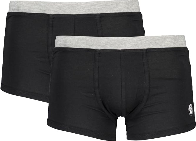 North Sails Black Cotton Men's Boxer Short Zwart