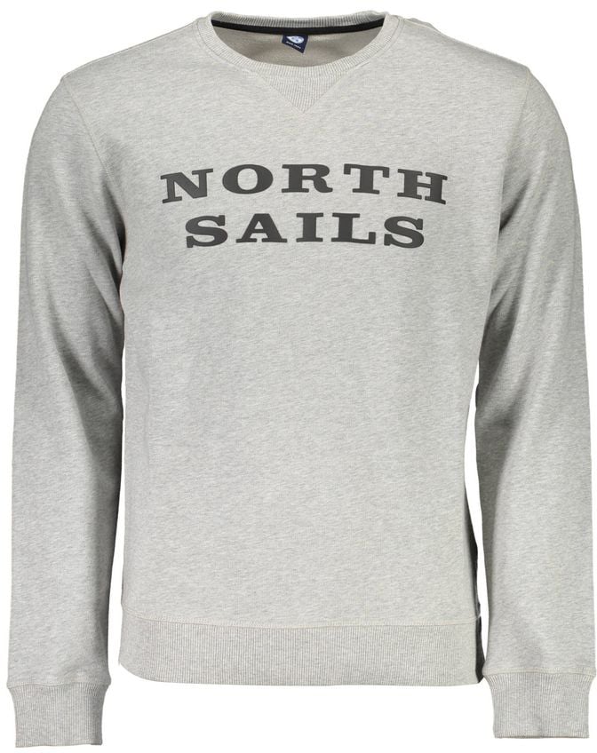 North Sails North Sails Grigio Cotton Men Sweatshirt Grijs