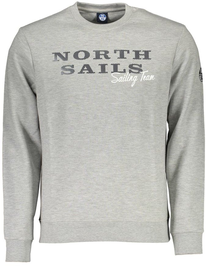 North Sails North Sails Grigio Cotton Men Sweatshirt Grijs