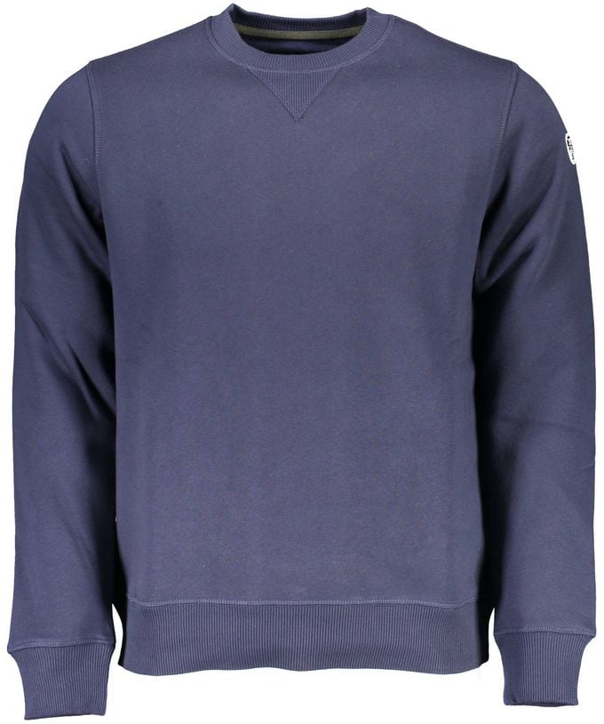 North Sails North Sails Blue Cotton Men Sweatshirt Blauw