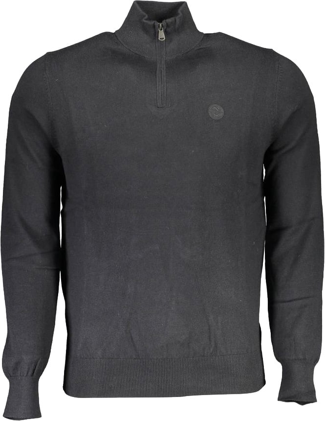 North Sails Black Cotton Men's Sweater Zwart