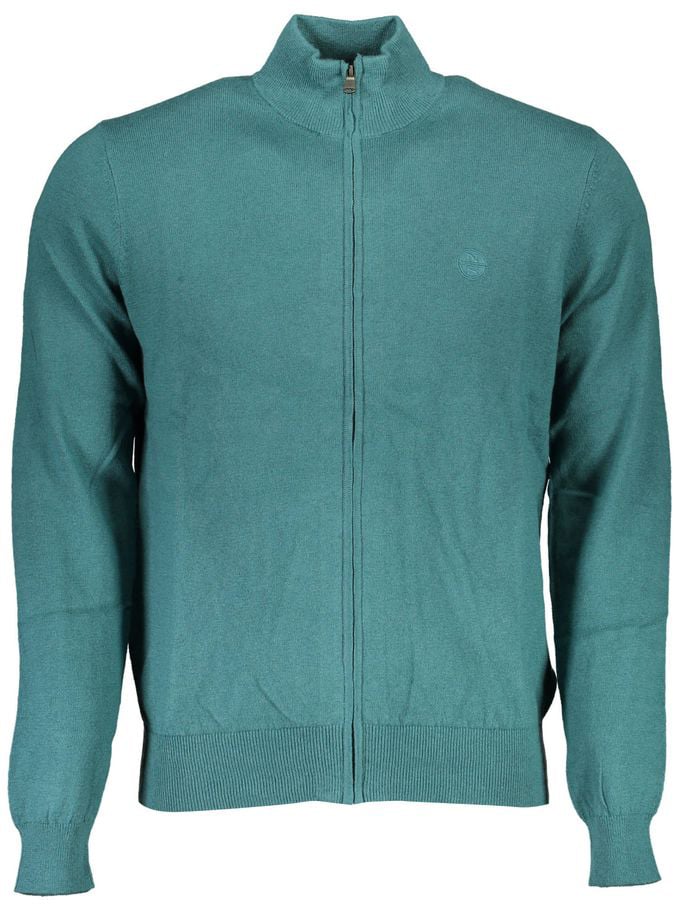 North Sails Verde Cotton Men Cardigan Groen