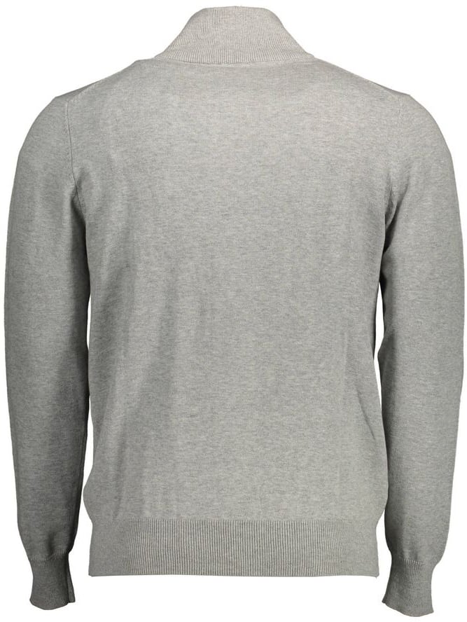 North Sails Grigio Cotton Men Cardigan Grijs