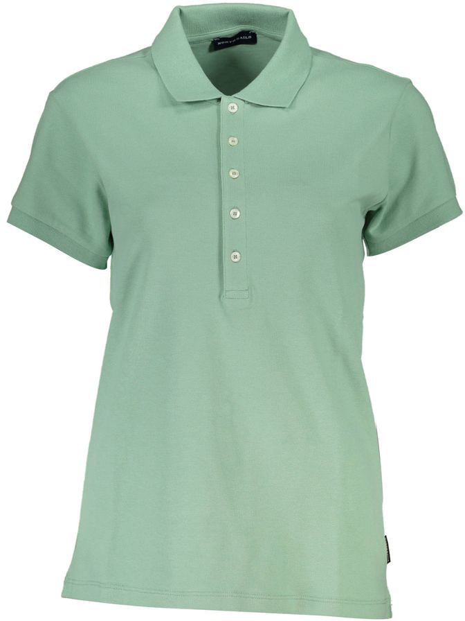 North Sails Verde Cotton Women Polo Shirt Groen