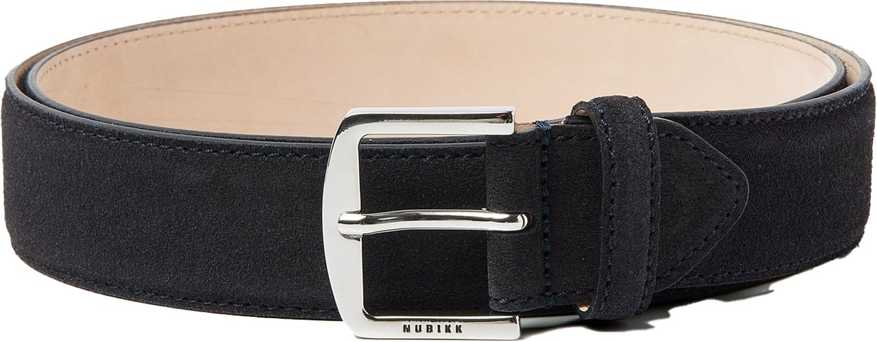 Nubikk James Belt | Donkerblauw Suède Riem voor Heren Divers