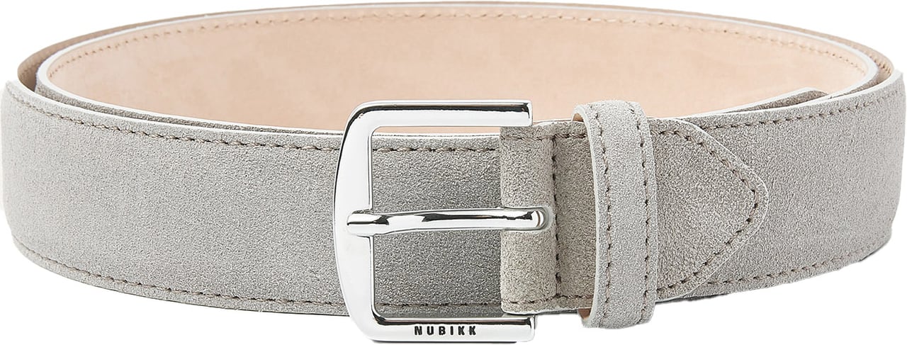 Nubikk James Belt | Grijs Suède Riem voor Heren Divers