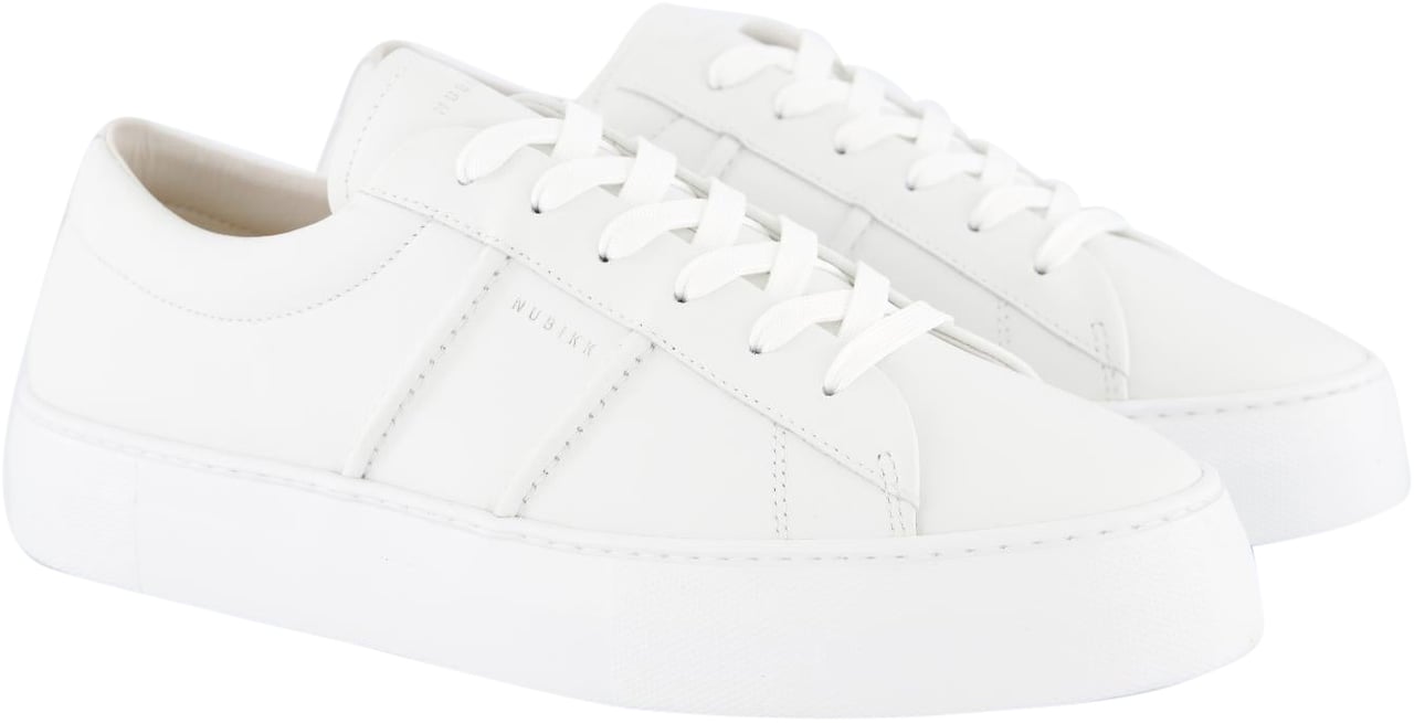 Nubikk Heren Jagger Morris Sneaker Wit Wit