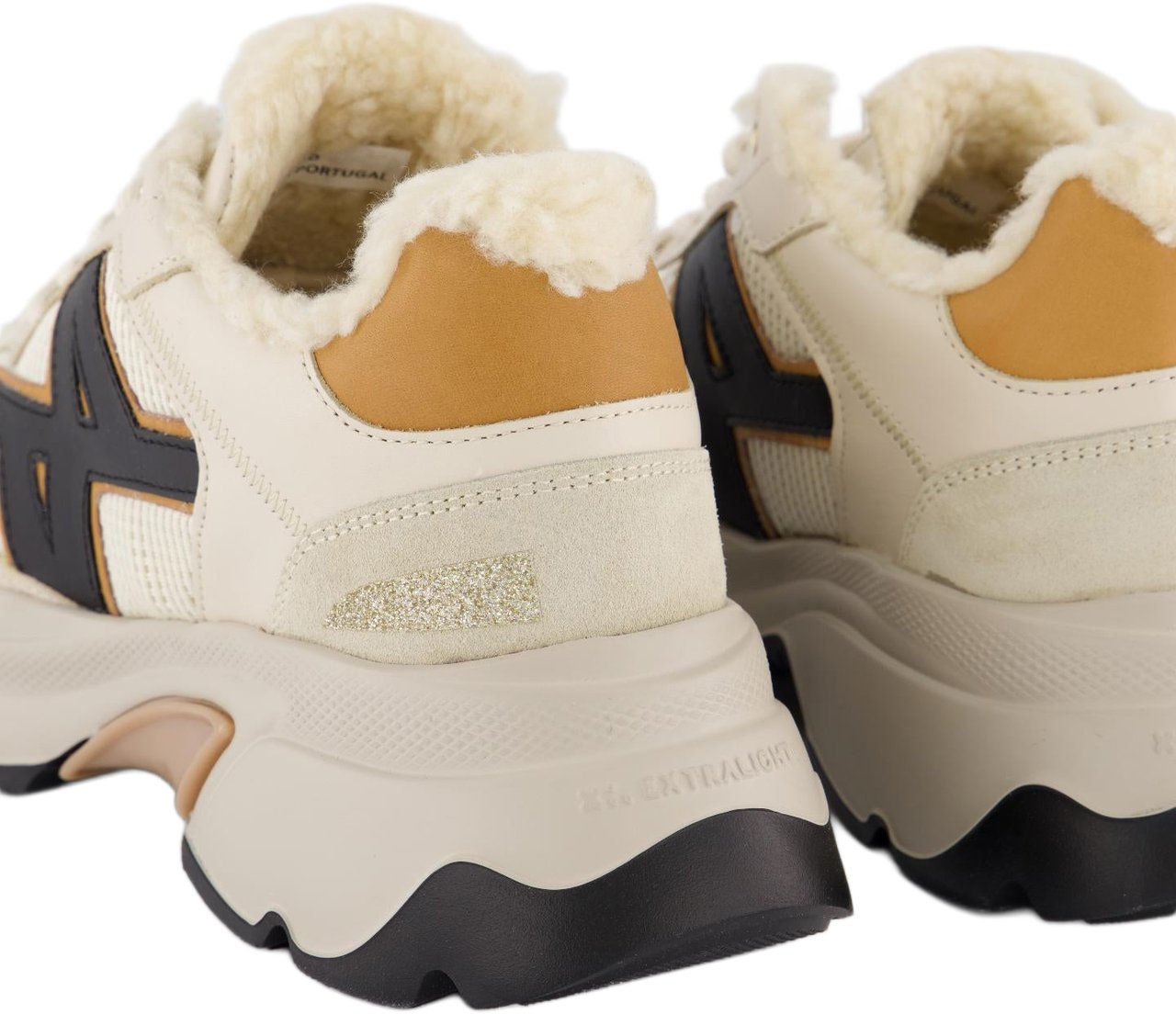 Nubikk Dames Ross Trek Fur Beige sneakers Beige