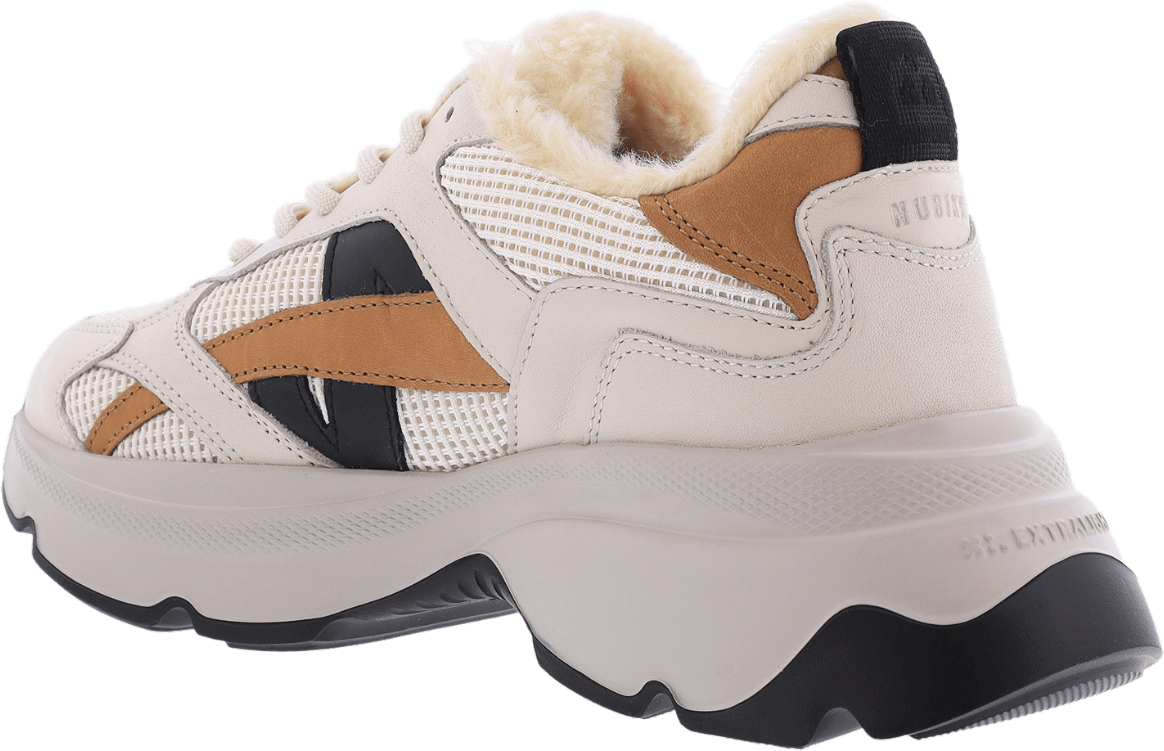 Nubikk Dames Ross Nomad Fur Sneaker Beige Beige