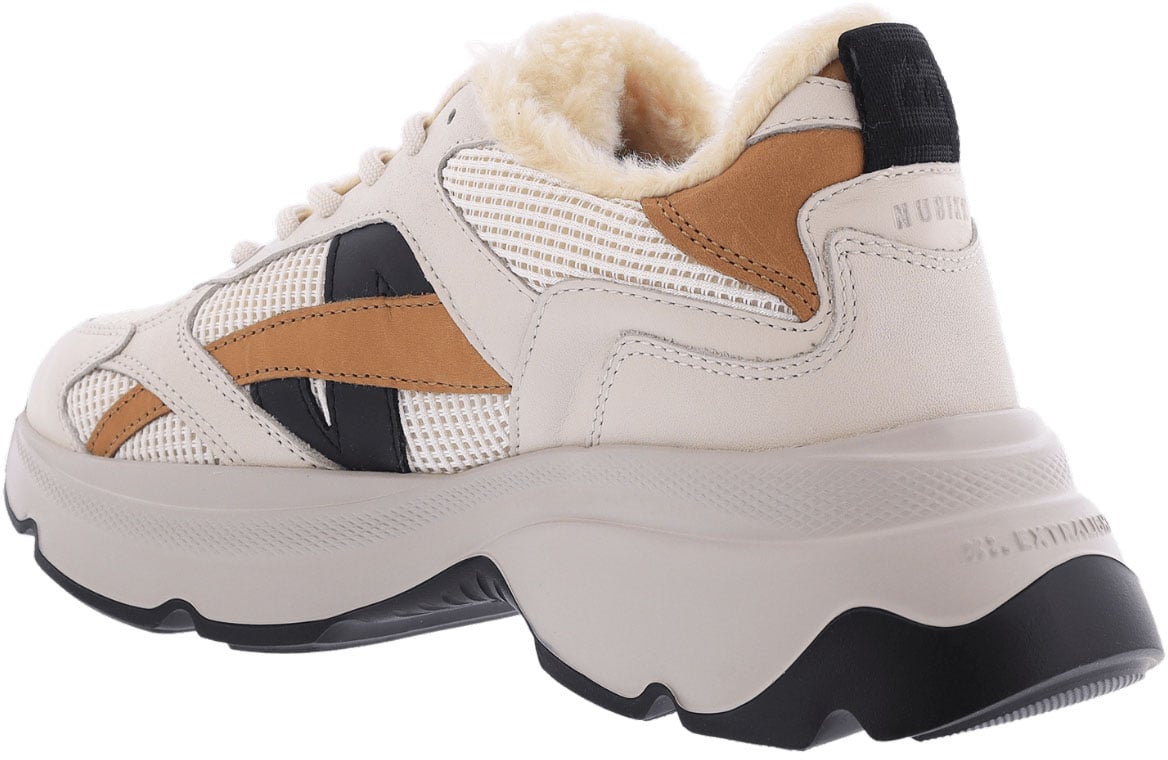 Nubikk Dames Ross Nomad Fur Sneaker Beige Beige