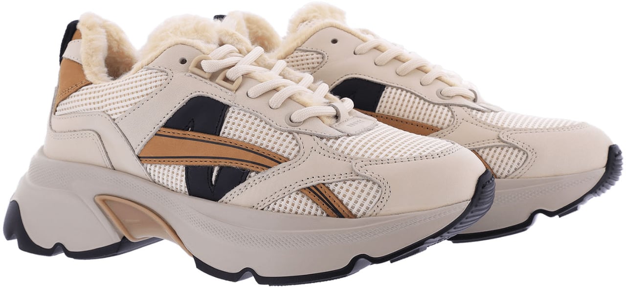 Nubikk Dames Ross Nomad Fur Sneaker Beige Beige