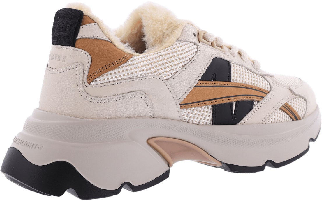 Nubikk Dames Ross Nomad Fur Sneaker Beige Beige