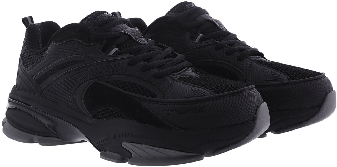 Nubikk Heren Comet Runner Sneaker Zwart Zwart