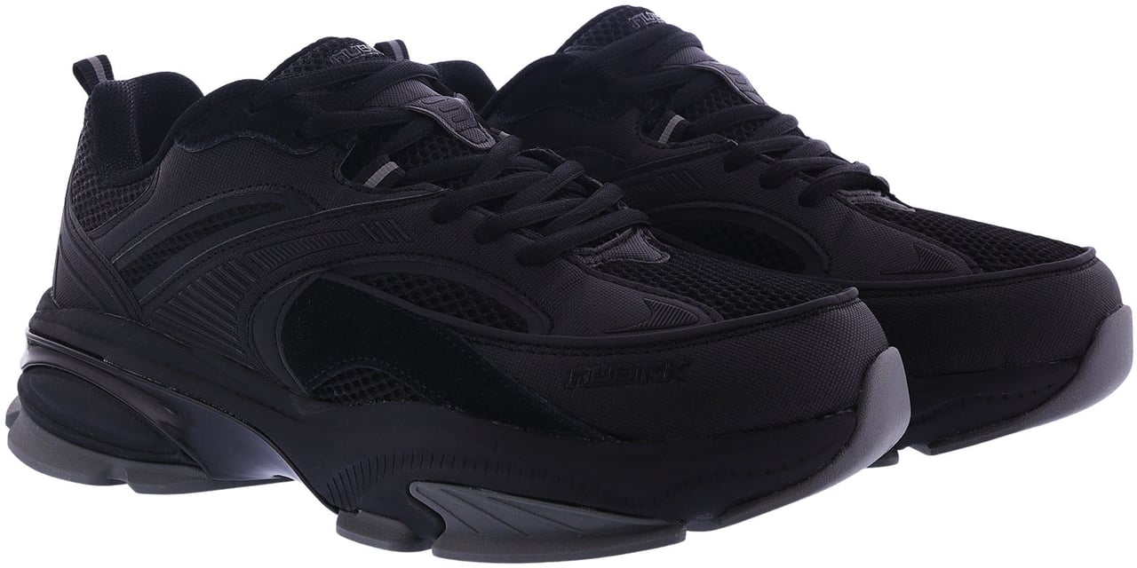Nubikk Heren Comet Runner Sneaker Zwart Zwart