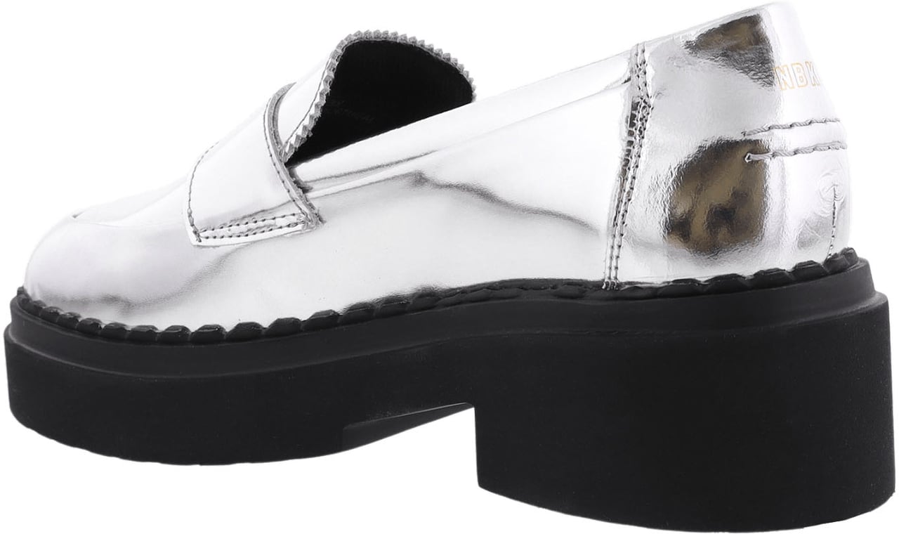 Nubikk Dames Frankie Loader Loafer Zilver Metallic