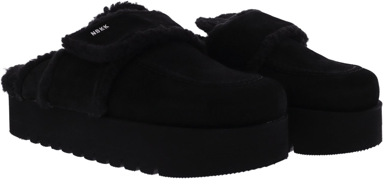 Nubikk Dames Teddy Chunky Fur Zwart Zwart