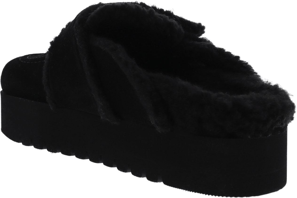 Nubikk Dames Teddy Chunky Fur Zwart Zwart