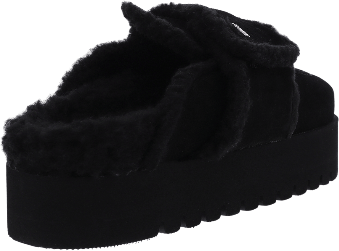 Nubikk Dames Teddy Chunky Fur Zwart Zwart