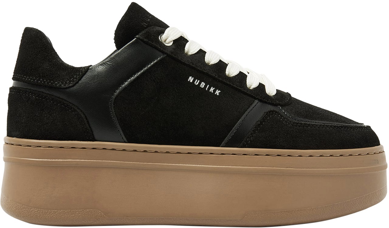 Nubikk Bayou Platform | Zwarte Combi Sneakers voor Dames Divers
