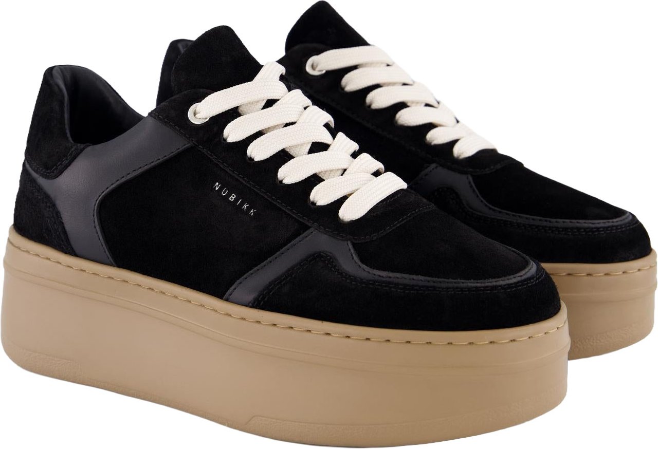 Nubikk Dames Bayou Platform Sneaker Zwart Zwart