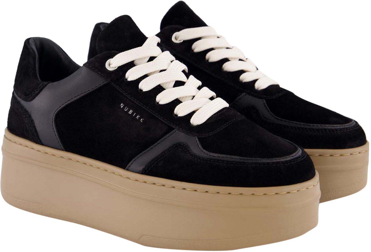 Nubikk Dames Bayou Platform Sneaker Zwart Zwart