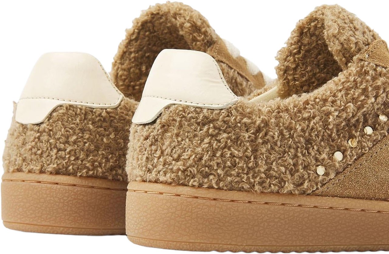 Nubikk Dames Ray Owen Studs Sneaker Beige Beige