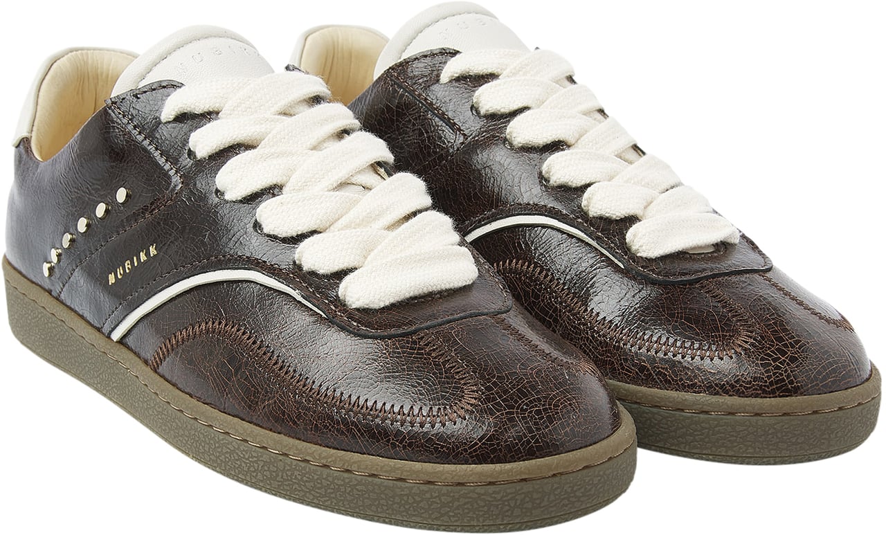 Nubikk Ray Owen Studs | Donkerbruine Sneakers voor Dames Bruin