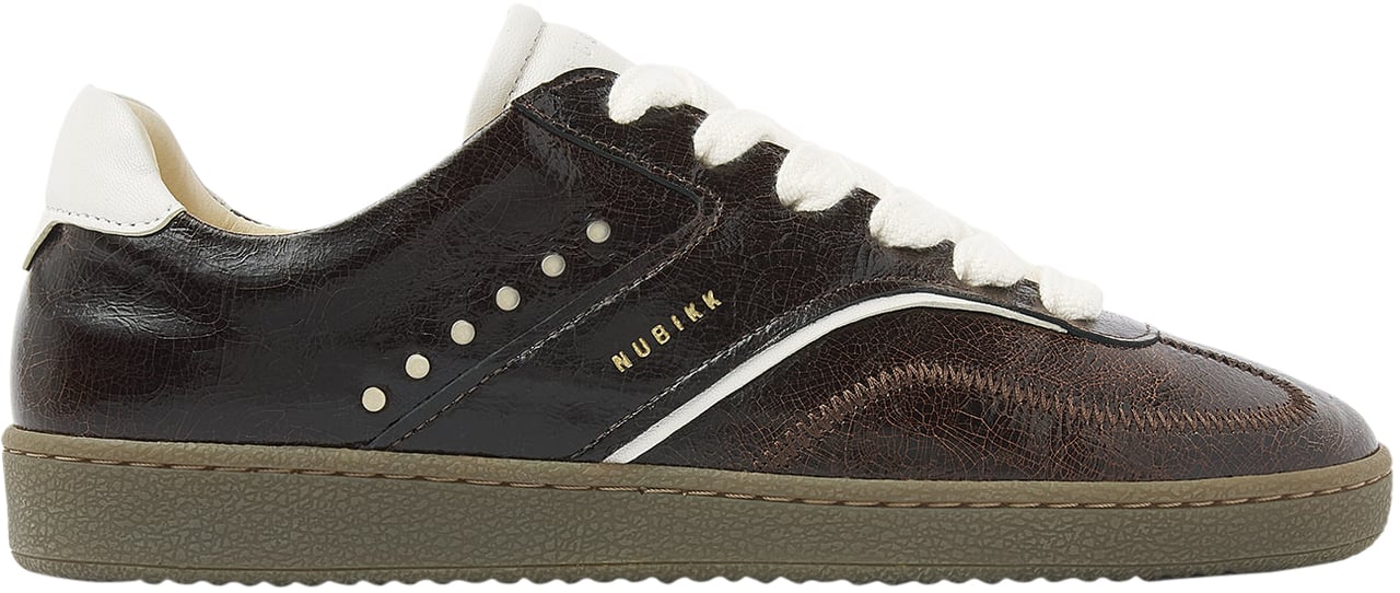 Nubikk Ray Owen Studs | Donkerbruine Sneakers voor Dames Bruin