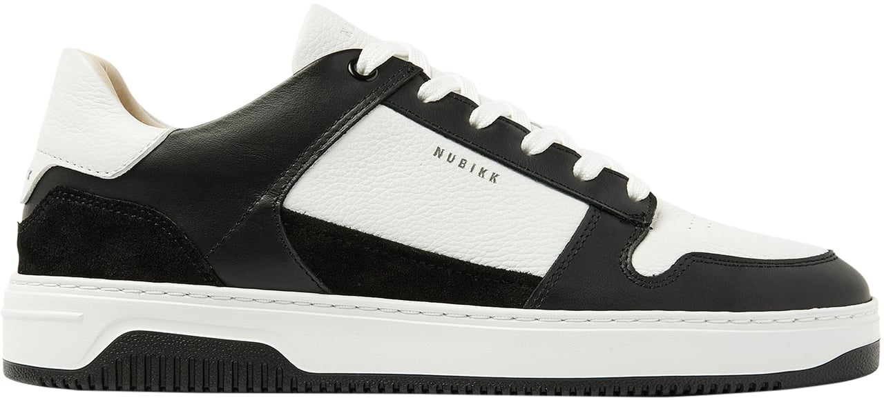 Nubikk Basket Court | Zwart Witte Sneaker voor Heren Divers