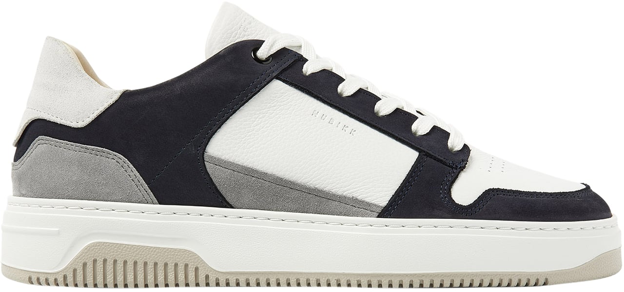 Nubikk Basket Court | Wit Blauwe Sneakers voor Heren Bruin