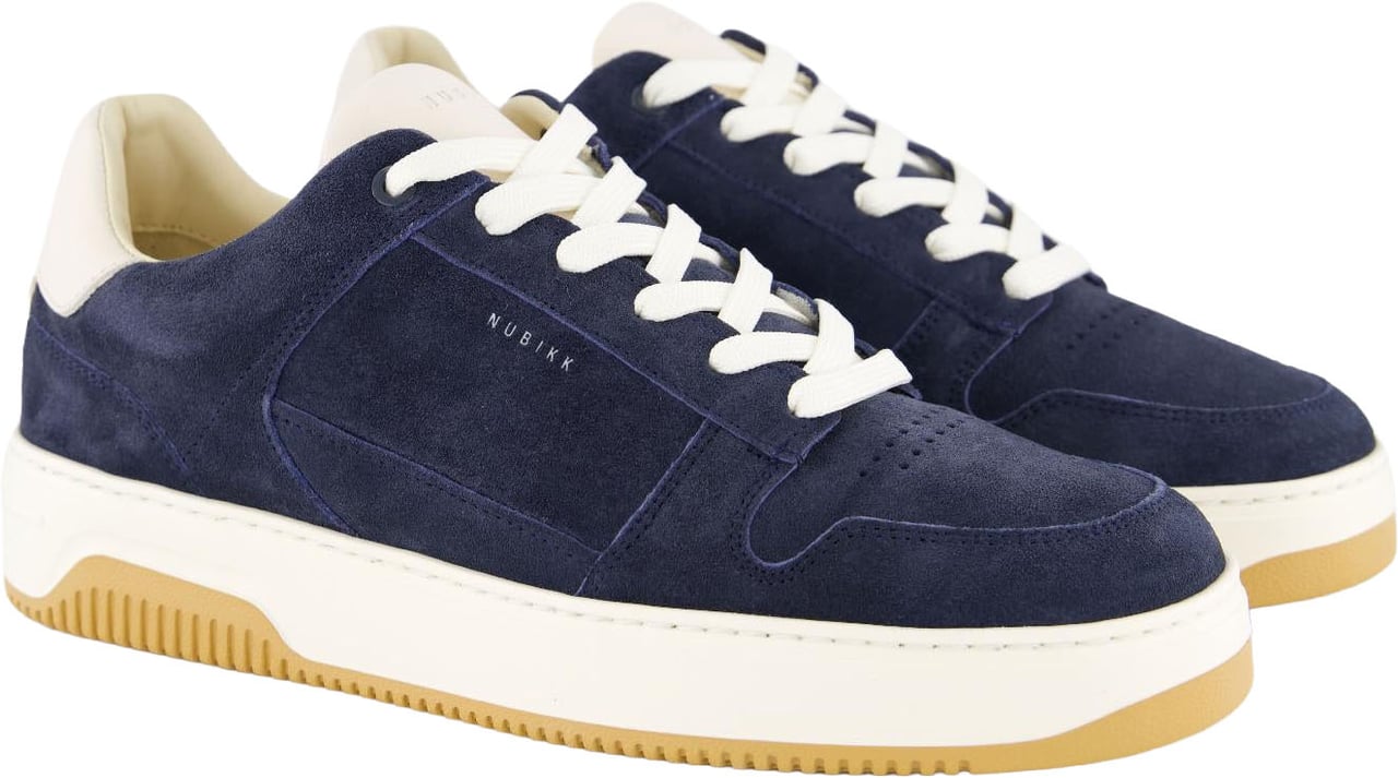 Nubikk Heren Basket Court Sneaker Blauw Blauw