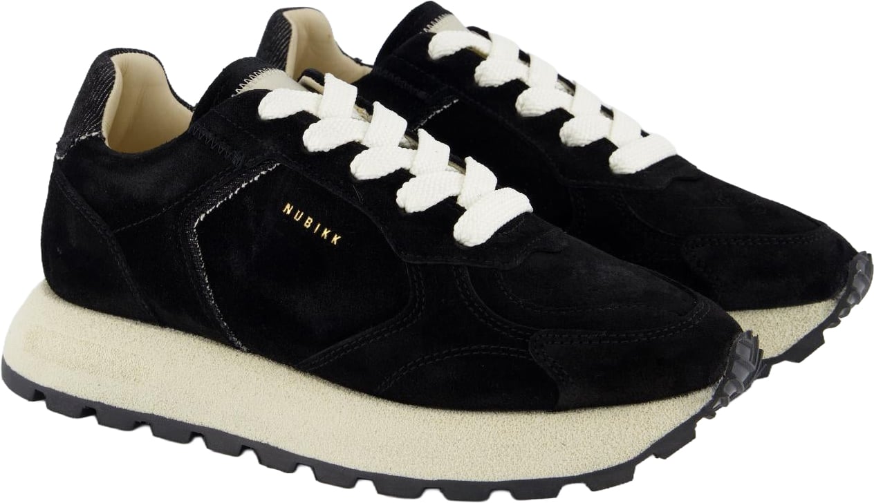 Nubikk Dames Rose Nomad Fur sneakers Zwart