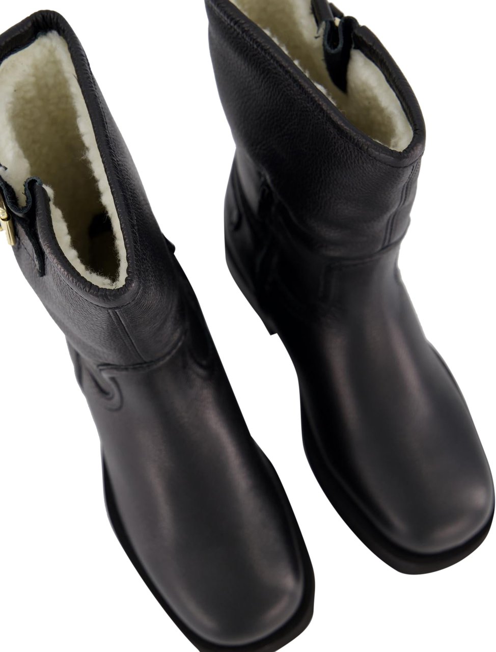 Nubikk Dames Eve Leva Fur Boot Zwart Zwart