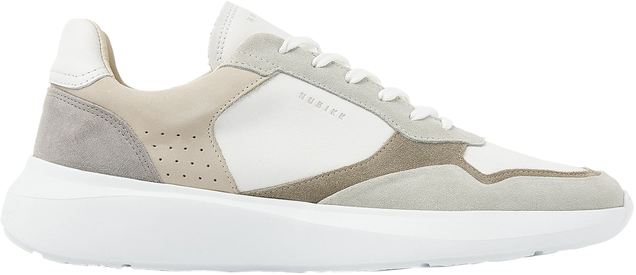 Nubikk Rocky Road Wave | Wit Bruine Combi Sneakers voor Heren Divers