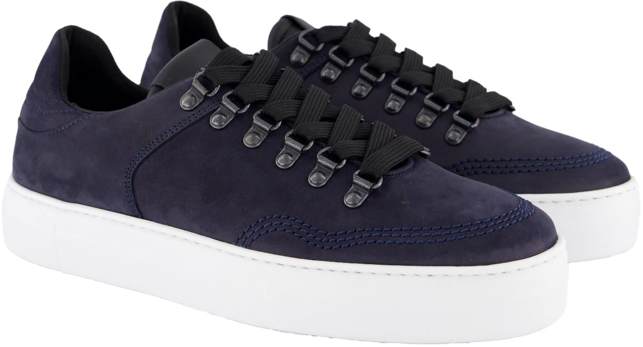 Nubikk Heren Jagger Roman Sneaker Blauw Blauw
