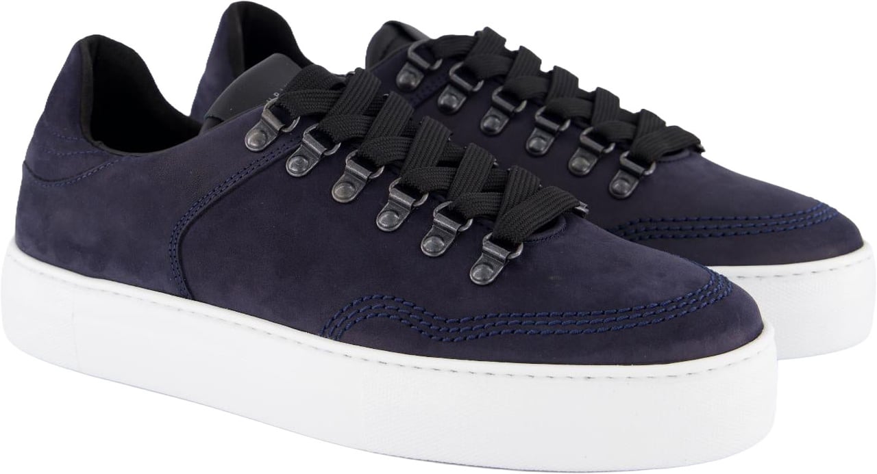 Nubikk Heren Jagger Roman Sneaker Blauw Blauw