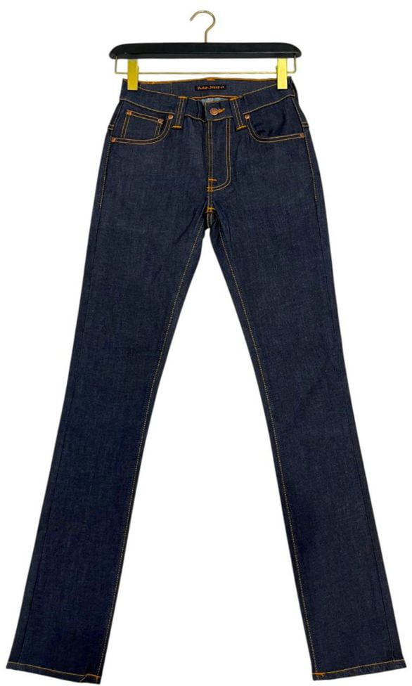 Nudie Jeans Blue Cotton Women's Jeans Blauw