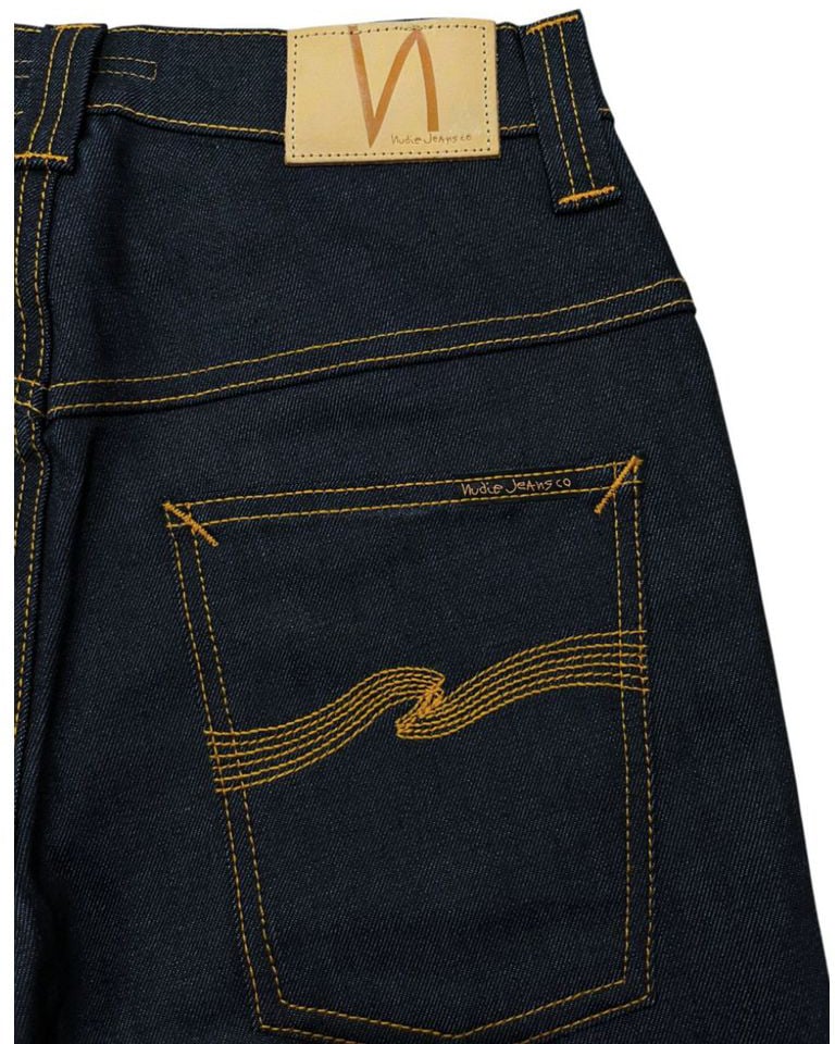 Nudie Jeans Blue Cotton Women's Jeans Blauw