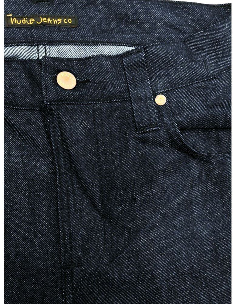 Nudie Jeans Blue Cotton Men Jeans Blauw