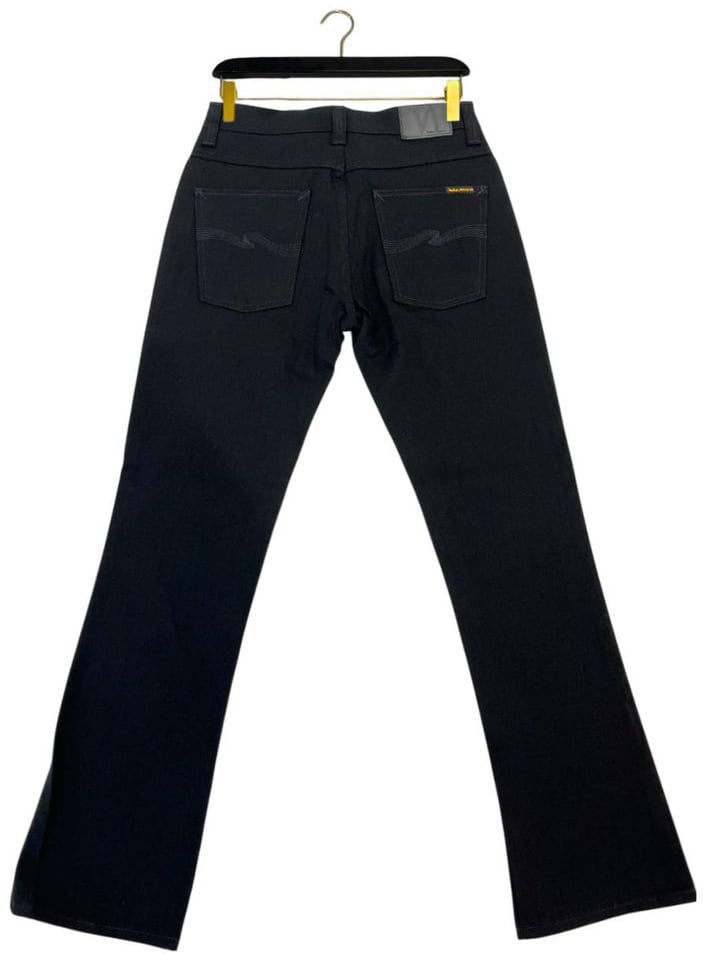 Nudie Jeans Black Cotton Men Jeans Zwart